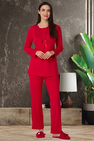 Mecit 5546 Kırmızı Kadın Pijama Takımı